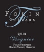 Folin Cellars Viognier 2012  Front Label