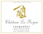 Chateau La Roque Languedoc Blanc 2014  Front Label