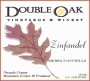 Double Oak Vineyards & Winery Zinfandel 2003  Front Label