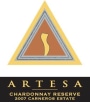 Artesa Reserve Chardonnay 2007 Front Label
