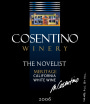 Cosentino The Novelist White Meritage 2006 Front Label