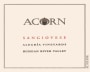 ACORN Winery Alegria Sangiovese 2002 Front Label