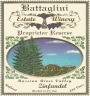 Battaglini Estate Winery Proprietors Reserve Zinfandel 2000 Front Label