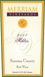 Merriam Vineyards Miktos 2007 Front Label