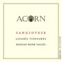 ACORN Winery Alegria Sangiovese 2011 Front Label