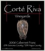 Corte Riva Cabernet Franc 2006 Front Label