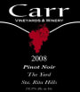 Carr Vineyards & Winery The Yard Pinot Noir 2008 Front Label