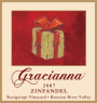 Gracianna Winery Bacigalupi Vineyard Zinfandel 2007  Front Label