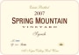 Spring Mountain Vineyard Syrah 2007  Front Label