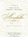 Michael Pozzan Annabella Special Selection Cabernet Sauvignon 2003 Front Label