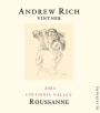 Andrew Rich Roussanne 2003  Front Label