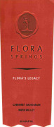 Flora Springs Flora's Legacy Cabernet Sauvignon 2012 Front Label