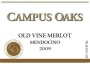 Gnekow Family Winery Campus Oaks Old Vine Merlot 2009  Front Label