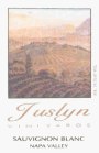 Juslyn Sauvignon Blanc 2003 Front Label