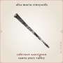 Alta Maria Cabernet Sauvignon 2009 Front Label