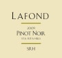 Lafond SRH Series Pinot Noir 2009 Front Label