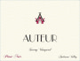 Auteur Wines Savoy Pinot Noir 2013 Front Label