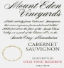 Mount Eden Vineyards Estate Old Vine Reserve Cabernet Sauvignon 2000 Front Label