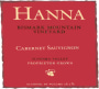 Hanna Bismark Mountain Vineyard Cabernet Sauvignon 2005  Front Label