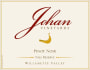 Johan Vineyards Nils Reserve Pinot Noir 2011 Front Label