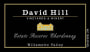 David Hill Winery Estate Reserve Chardonnay 2012 Front Label