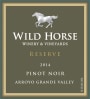 Wild Horse Arroyo Grande Valley Reserve Pinot Noir 2014  Front Label