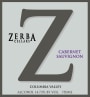 Zerba Cellars Cabernet Sauvignon 2006 Front Label
