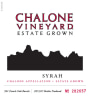 Chalone Estate Grown Syrah 2008 Front Label