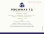 Highway 12 Sonoma County Red 2011 Front Label
