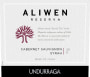 Undurraga Aliwen Reserva Cabernet Sauvignon Shiraz 2011  Front Label