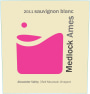 Medlock Ames Bell Mountain Vineyard Sauvignon Blanc 2011 Front Label
