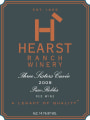 Hearst Ranch Three Sister Cuvee Red 2009  Front Label