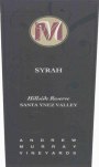Andrew Murray Hillside Reserve Syrah 2005 Front Label
