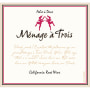 Menage a Trois Rose 2015  Front Label