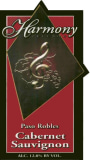 Harmony Cellars Cabernet Sauvignon 2001  Front Label