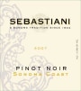 Sebastiani Sonoma Coast Pinot Noir 2007  Front Label