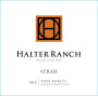 Halter Ranch Syrah 2010  Front Label