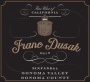 Franc Dusak Sonoma Valley Zinfandel 2013 Front Label