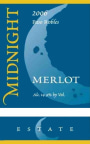 Midnight Cellars Winery Estate Merlot 2006 Front Label