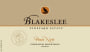 Blakeslee Vineyard Estate Reserve Pinot Noir 2013  Front Label