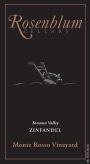 Rosenblum Cellars Monte Rosso Zinfandel 2006 Front Label
