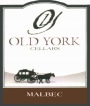 Old York Cellars Malbec 2010  Front Label