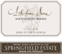Springfield Estate Life From Stone Sauvignon Blanc 2018  Front Label