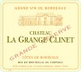 Chateau La Grange Clinet Grande Reserve 2013 Front Label