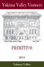 Yakima Valley Vintners Primitivo 2014 Front Label