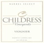 Childress Winery & Vineyards Viognier 2005 Front Label