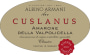 Albino Armani Cuslanus Classico Reserve 2015  Front Label