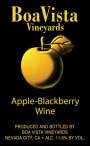 Boa Vista Orchards Apple Blackberry  Front Label
