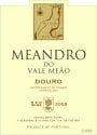 Quinta do Vale Meao Meandro Tinto 2005  Front Label