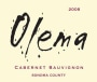Olema Cabernet Sauvignon 2008  Front Label